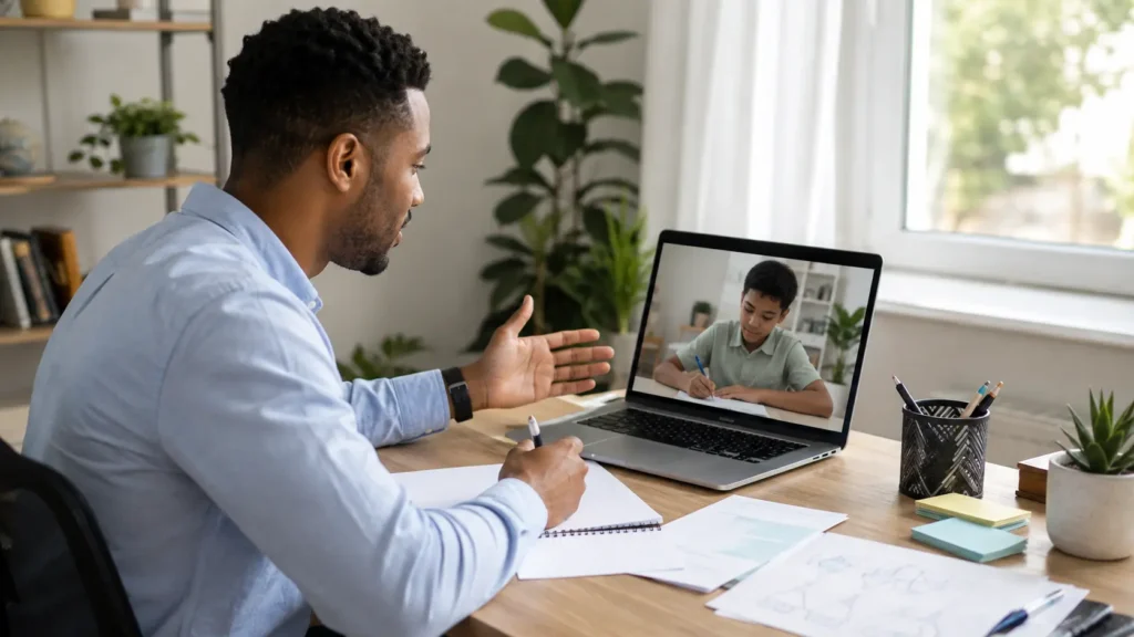 Aula de tutoria online