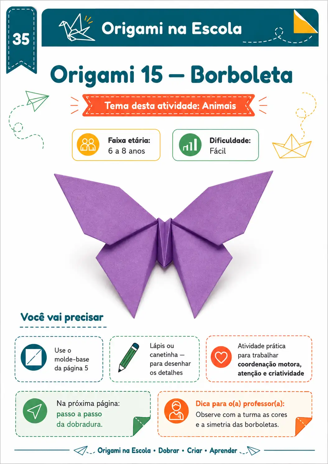 origami borboleta
