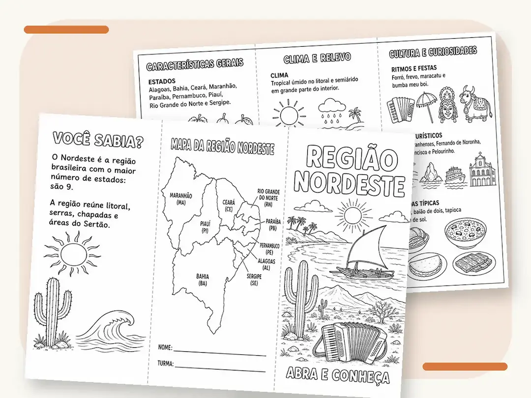 Prévia do Folder da Região Nordeste