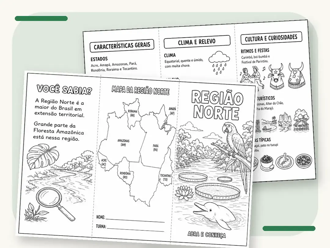 Prévia do Folder da Região Norte