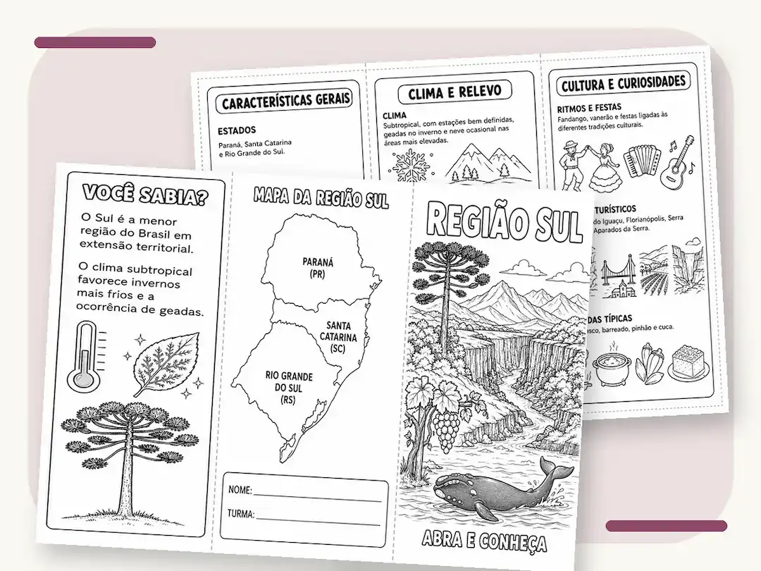 Prévia do Folder da Região Sul