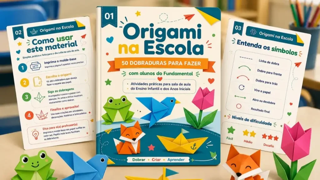 50 moldes de origami para imprimir e usar com alunos
